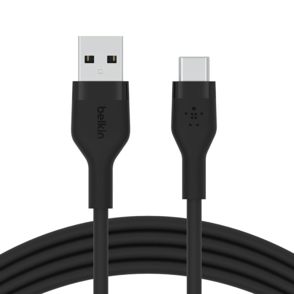 Belkin Flex USB-A auf USB-C Kabel, 1m, Schwarz