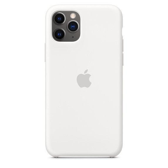 Apple iPhone 11 Pro Silikon Case, Weiß