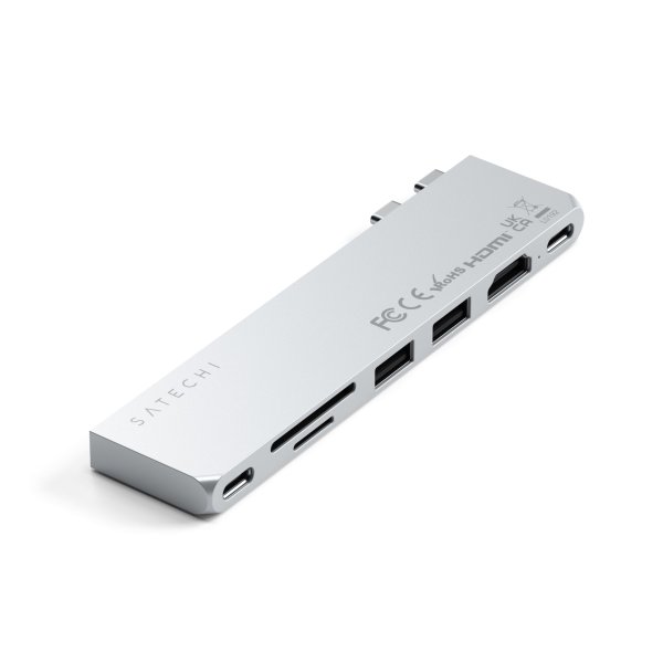 Satechi USB-C Pro Hub Slim Adapter Silver