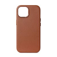 Decoded Leder Case mit MagSafe für iPhone 15 Plus Braun