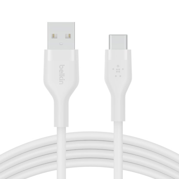 Belkin Flex USB-A auf USB-C Kabel, 1m, Weiß