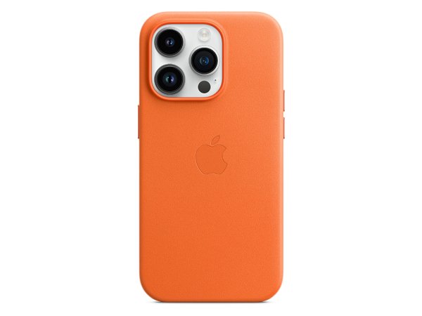 Apple iPhone 14 Pro Leder Case mit MagSafe, Orange