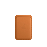 Apple iPhone Leder Wallet Goldbraun