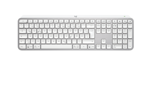 Logitech MX Keys S, Wireless Tastatur mit Hintergrundbeleuchtung, Bluetooth, Deutsch, Hellgrau
